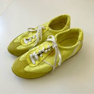Coach Marabelle Sneakers Yellow size 6